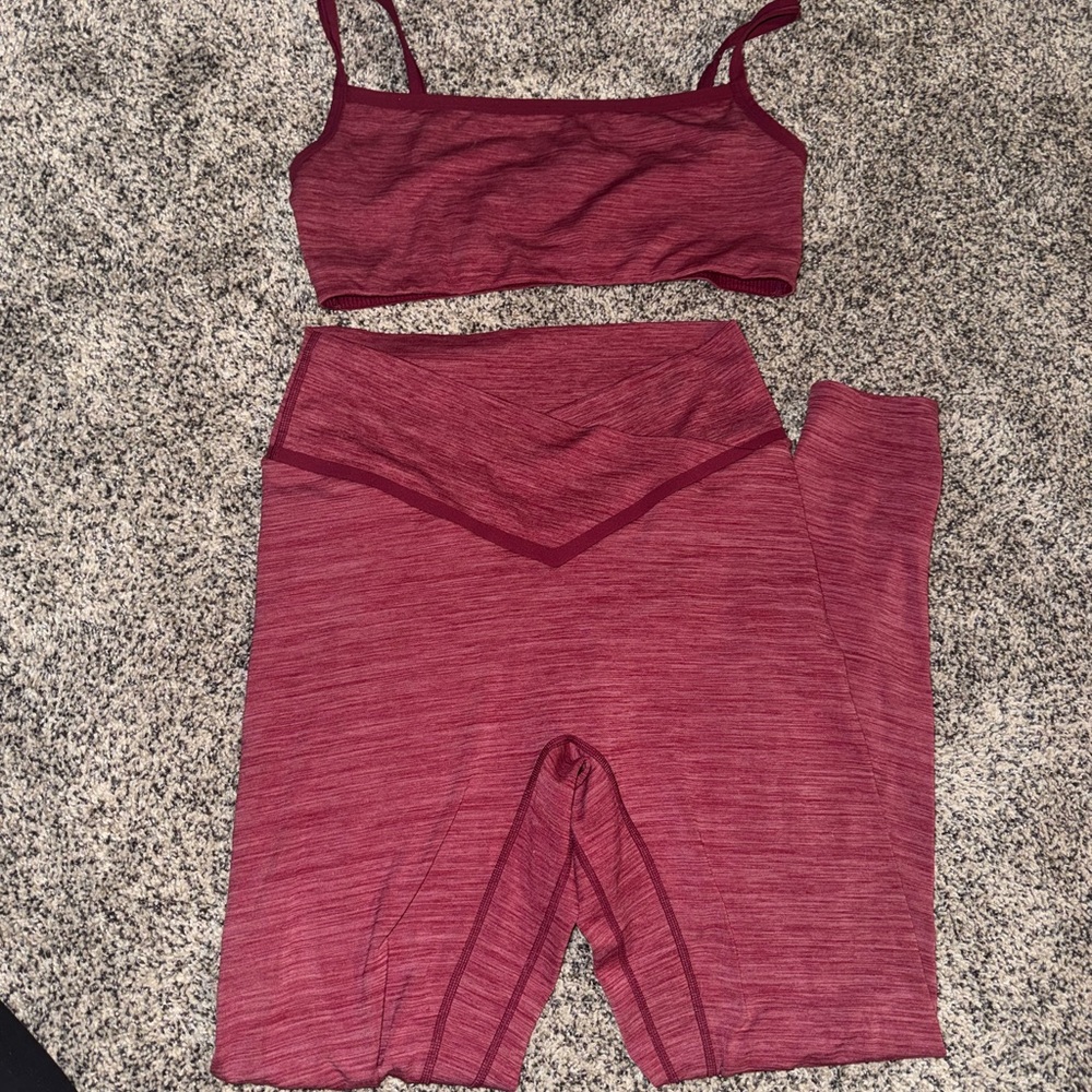 Vitality daydream block square sports bra + leggings